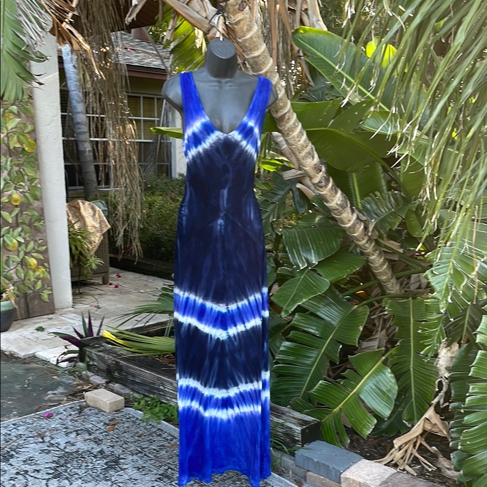 Harper 241 tie-dye rayon knit dress